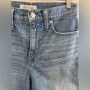 Madewell Women’s Wide Leg Crop Blue Denim Jeans Size 27